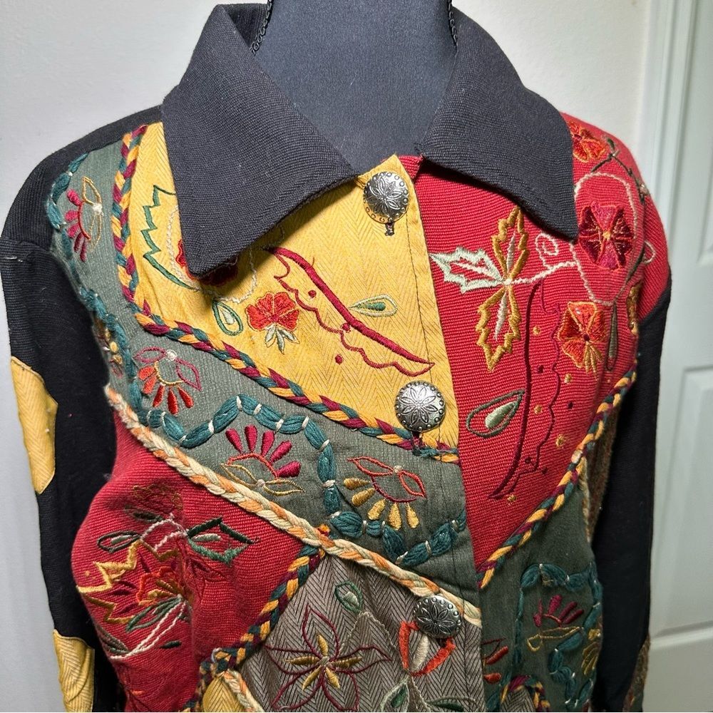New Direction Vintage 90’s Patchwork Jacket - image 3